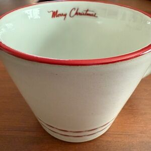 Hearth & Hand Red and cream Merry  Christmas Mug
